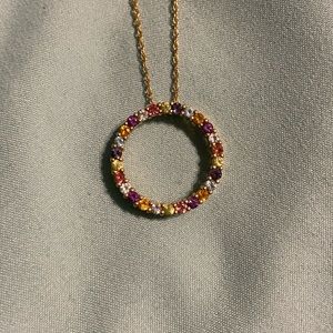 Round multicolored pendant